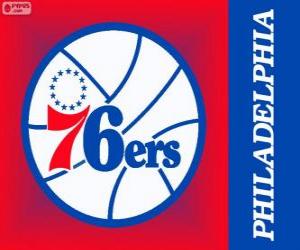 yapboz Philadelphia logo 76ers, Sixers, NBA takımı. Atlantik Grubu, Doğu Konferansı